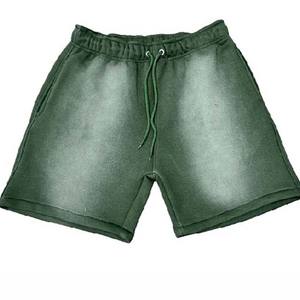 Ensembles de shorts pour hommes de haute qualité délavés à l'acide Shorts en coton d'été avec logo personnalisé Shorts de sérigraphie pour hommes - Product Image 5