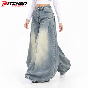 Jeans de Mezclilla Personalizados para Mujer, Jeans Acampanados de Algodón para Boutiques de Moda, Suministro al por Mayor de Marca Privada - Product Image 4