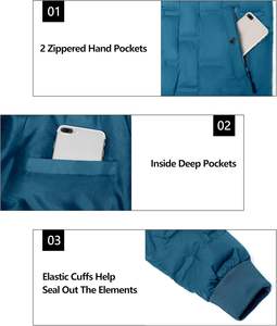 Men's Puffer Warm Jacket Windproof Winter <b>Coat</b> with Recycled Insulation - Product Image 4