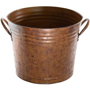 Aspecto más atractivo de diseño elegante oxidado con maceta galvanizada Real Vintage para decoración del hogar, decoración de oficina y jardinería - Product Image 1