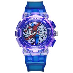 Montre LED avec réveil pour enfants, enfants et étudiants, avec personnage de dessin animé lumineux Spider-Man, Iron Man, Captain America - Product Image 2