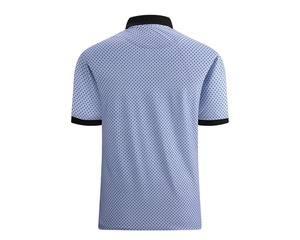 Chemises de golf en polyester anti-rétrécissement coupe ajustée pour hommes motif solide pour polo t-shirt tissu tricoté teint en fil en gros - Product Image 3