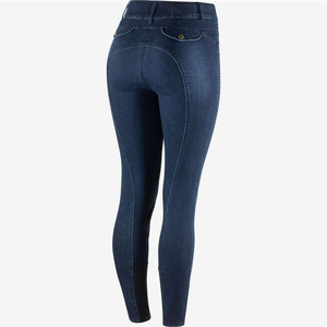 กางเกงขี่ม้าผ้ายีนส์ยืดได้4ทางสำหรับขี่ม้าเสื้อผ้ากีฬาขี่ม้าตามสั่ง - Product Image 5