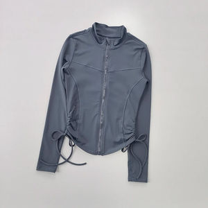 เสื้อแจ็คเก็ตทรงสลิมคอตั้งแบบใหม่ ชุดโยคะสำหรับผู้หญิง ฤดูใบไม้ร่วงและฤดูหนาว เสื้อแจ็คเก็ตแขนยาวสำหรับวิ่ง แห้งเร็ว เหมาะสำหรับการฝึกซ้อมและออกกำลังกาย - Product Image 2