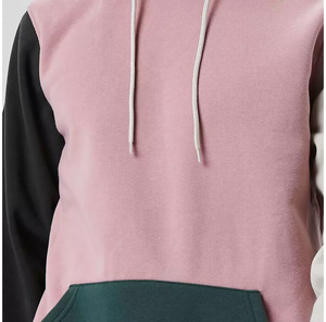 Sweat à capuche pull-over pour hommes de meilleure qualité avec poche kangourou Design bicolore tissu éponge français approvisionnement en gros motif 3D - Product Image 5