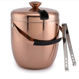 Cubo de Hielo para Cerveza y Champán con Acabado Brillante, Nuevo, Redondo, de Acero Inoxidable, a Bajo Precio - Product Image 2