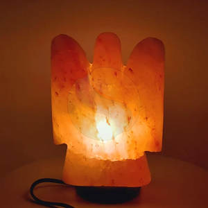 Prix de gros forme d'ange 100% lampe au sel pur de l'Himalaya arrivée à chaud artisanat naturel - Product Image 3