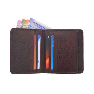 กระเป๋าสตางค์หนัง PU บางพิเศษสำหรับผู้ชายที่ใส่บัตรแบบมินิมอลลิสต์ออกแบบโลโก้ได้ตามต้องการ - Product Image 5