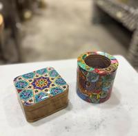 Conception personnalisée nouvelle boîte en bois porte-encens fait à la main Bakhoor Mubakhra brûleur pour la maison bureau mosquée parfum utilisation