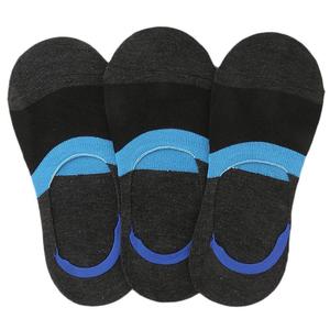 Lot de 3 chaussettes mocassins pour hommes (Z260) - Gris foncé - Product Image 1