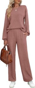 Top Selling Women's Cotton 2-Piece Fleece <b>Tracksuits</b> Windproof Jogger Sets <b>Plain</b> Sweat Suit Loungewear for Winter Athletes - Product Image 4