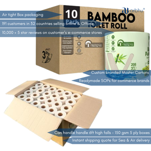 Rouleau de cuisine en bambou écologique Essuie-tout doux non blanchi et réutilisable pour des maisons durables et zéro déchet - Product Image 4