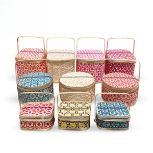 Vietnam Handwoven Bamboo <b>Basket</b> <b>Gift</b> Box Organizer <b>For</b> Holiday Decoration Wholesale Eco Friendly Storage Solution - Product Image 1