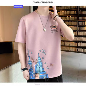 Top qualité hommes Gym montage bouffée impression T-Shirt personnalisé respirant nouveau Style Gym T-Shirts - Product Image 4