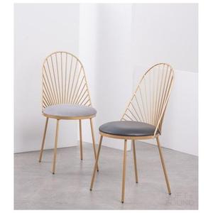 Comfortable Antique Iron <b>Chairs</b> with Armless Structure and <b>Cushioned</b> Seats Providing Luxurious Seating Solutions for Any Space - Product Image 4