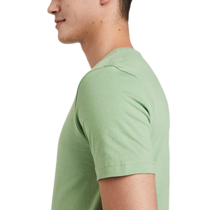 Camiseta informal personalizable de color sólido orientada a la exportación, de manga corta Camiseta ajustada con cuello redondo para hombre, venta al por mayor y precio barato - Product Image 3