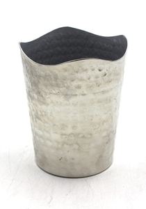 El mejor vendedor, soporte votivo redondo de aluminio, recipientes para velas de Color níquel plateado para decoración del hogar, hecho a mano, personalizado a granel - Product Image 3