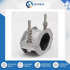 Crampons de câble en aluminium de qualité supérieure, très demandés, personnalisables, à deux boulons, avec support de matériau sur mesure et protection contre les courts-circuits - Product Image 3