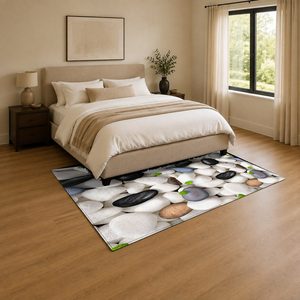 RUGS DEPOT LXDP-0391 Großhandel Mehrfarbiger Neutraler Ethnischer Kelim Digital Bedruckter Maschinenwaschbarer Chenille-Teppich Rutschfest - Product Image 3