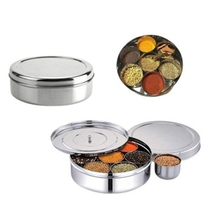 Boîte à épices en acier inoxydable à bas prix de vente de sortie d'usine, récipient à épices en acier, boîte de stockage d'épices, boîte à épices pour la cuisine - Product Image 6