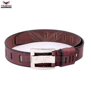 Cinturones de cuero de diseño personalizado de fabricante, cinturones de cuero genuino para hombres de alta calidad, cinturones de cuero genuino para hombres - Product Image 2