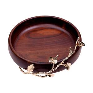 Bols à fruits d'intérieur en bois naturel pour salade, bols de service en bois et aliments, bol à soupe design à finitions multiples - Product Image 1