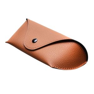 Porte-lunettes personnalisé logo personnalisé emballage extérieur étui à lunettes en cuir PU de marque - Product Image 5