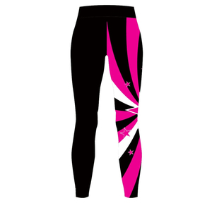 Leggings de yoga souples et extensibles pour femmes, avec sublimation, effet push-up, pour l'entraînement, la gym et le sport, taille élastique - Product Image 1