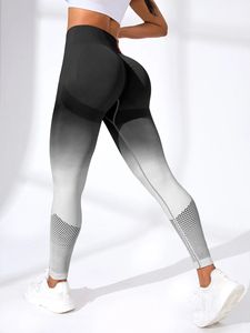 2025 nouveau Style femmes dégradé Push sans couture Yoga pantalon haute mi-taille course Fitness collants décontracté été Fitness Leggings - Product Image 6