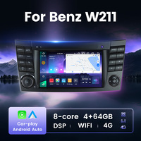 Mekede Android Auto Autoradio 7 pouces Lecteur WiFi BT GPS Carte 4G LTE pour Benz W211 avec CD DVD
