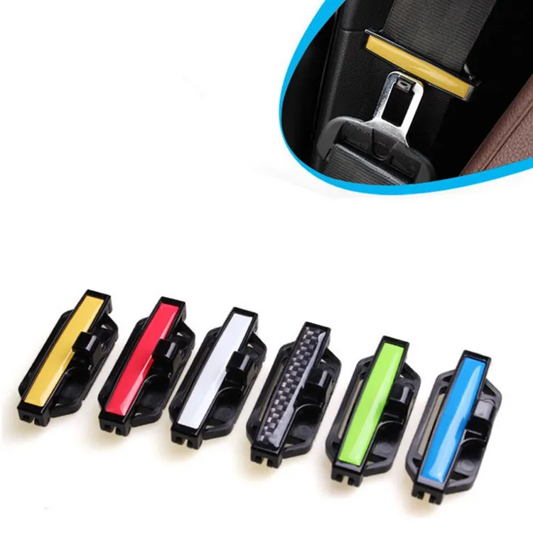 2Pcs Auto Car Seat Belt Clamp Buckle Adjustment Lock Tension Adjuster Safe Clip