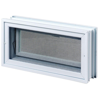 Fenêtres de ventilation en verre plastique à double vitrage avec écran pour maison Fenêtre à charnière en PVC blanc pour sous-sol