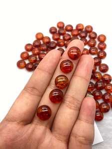 Ámbar Báltico Dorado Natural, Cabujón Calibrado, Piedra Rara de Excelente Calidad, Seleccionada para Joyería Tradicional y Sanación - Product Image 3