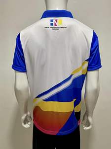 Polo de golf hecho a medida unisex, camisa de manga corta de alta calidad, diseño informal, tejido de punto transpirable, estampado personalizado a cuadros, venta - Product Image 3