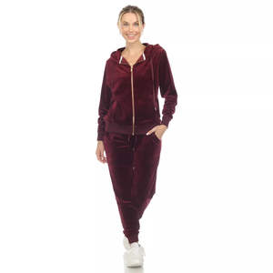 GUOOU Pull en tricot côtelé bleu foncé sur mesure, ensembles sportifs pour femmes, ensembles en tricot pour femmes - Product Image 1