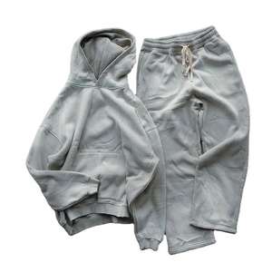 Conjunto de Sudadera con Capucha y Pantalones Deportivos Desteñidos al Sol Personalizados 2026, Lavado Ácido Desgastado con Estampado Inflado - Product Image 3