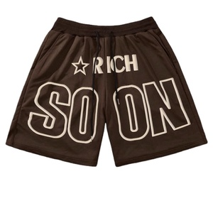 Pantalones Cortos Deportivos de Alta Calidad, Holgados, Transpirables, de Felpa Francesa, para Baloncesto y Running, con Estampado Personalizado, de Algodón, para Hombre - Product Image 1