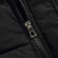 Gilet matelassé à capuche pliable pour femme grande taille, prix usine, chaud, sport, automne, coupe-vent, vêtement d'extérieur, finition matelassée, OEM, pas cher