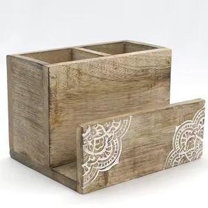 Soporte para Cubiertos de Madera con Acabado Natural, Organizador de Mesa de Comedor, Diseño de Cuchara, Organizador de Cocina, Almacenamiento de Vajilla - Product Image 3