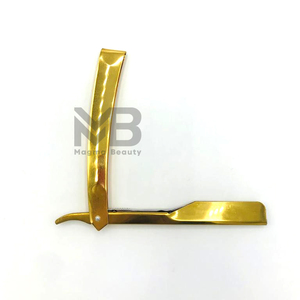 Maquinillas de afeitar para depilación de alta durabilidad plegables chapadas en oro, maquinilla de afeitar corporal reutilizable de seguridad para depilación - Product Image 3