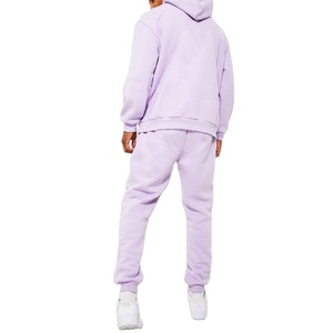 Conjunto Deportivo de 2 Piezas con Capucha de Felpa de Algodón con Cuello Redondo para Hombre y Mujer, Unisex, Personalizable, Última Moda en Ropa Deportiva de Invierno - Product Image 2