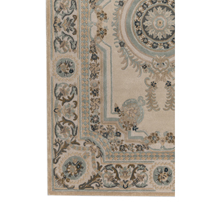 Tapis Kora en laine et viscose tufté à la main, couleur ivoire, Top-179, pour usage domestique - Product Image 4