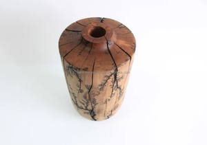 Jarrón de suelo redondo antiguo tradicional hecho a mano, florero de madera único para decoración para sala de estar, Material de Bambú - Product Image 2