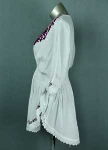 เดรสคาฟตันผ้าฝ้าย100% ปักลายแคชเมียร์แบบลำลองสำหรับปาร์ตี้ฤดูร้อนพิมพ์ลายแต่งพู่ซักได้สำหรับฤดูใบไม้ผลิและฤดูร้อน - Product Image 2