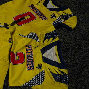 Wholesale American Football Jersey <b>Pant</b> Polyester <b>Mesh</b> Digital Print Customized Uniforms Short Sleeve - Product Image 3