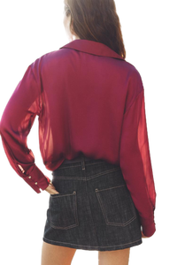 Blusa con peplum y estampado floral ligera más vendida para mujer Elección elegante para salidas de primavera y fiestas en el jardín de la India - Product Image 3