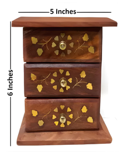 Petite boîte à bijoux à tiroir boîte de rangement en bois organisateur de bijoux personnalisé vente en gros pour la maison cuisine bureau organisation de rangement - Product Image 3