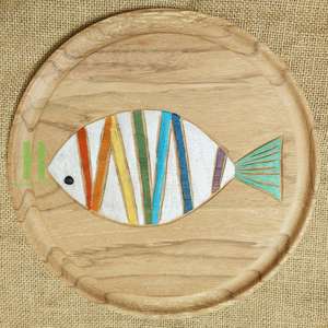 Plateau de service en bois écologique le plus vendu, idéal pour la décoration de table, assiettes, bon prix, OEM, disponible au Vietnam - Product Image 4