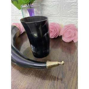 Taza Grande de Cuerno de Búfalo Duradera de Alta Calidad con Diseño Personalizado - Rústica Única para Coleccionistas o Uso Diario - Product Image 3