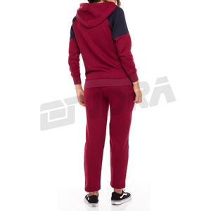 Conjunto de chándal polar con cremallera completa para mujer, sudadera atlética con capucha y chándal de gimnasio, conjunto deportivo de dos piezas, 2025, nuevo - Product Image 4